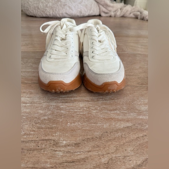 Sam Edelman Layla White Suede Sneaker - Picture 7 of 9